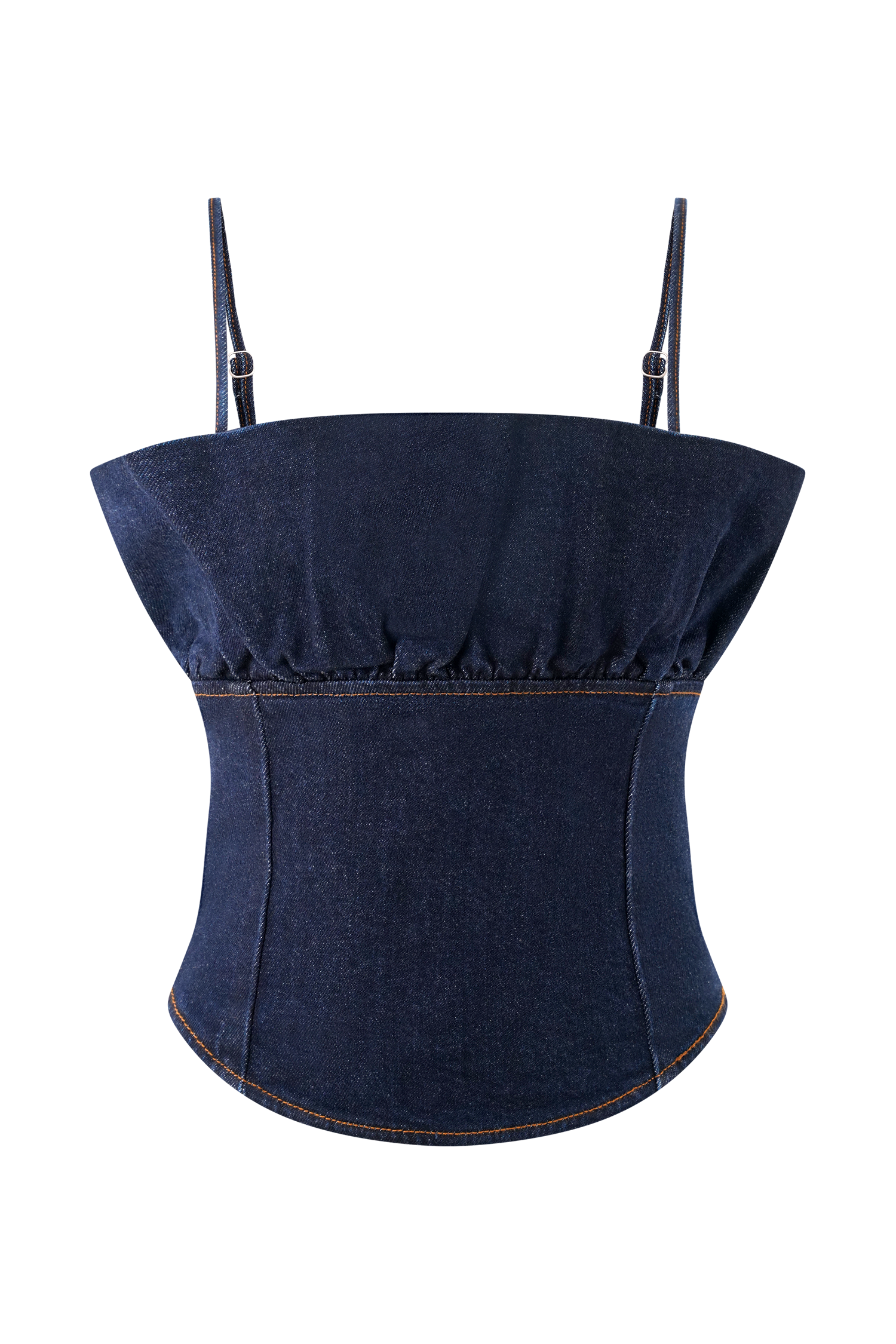 Cecilia Denim Frill Corset
