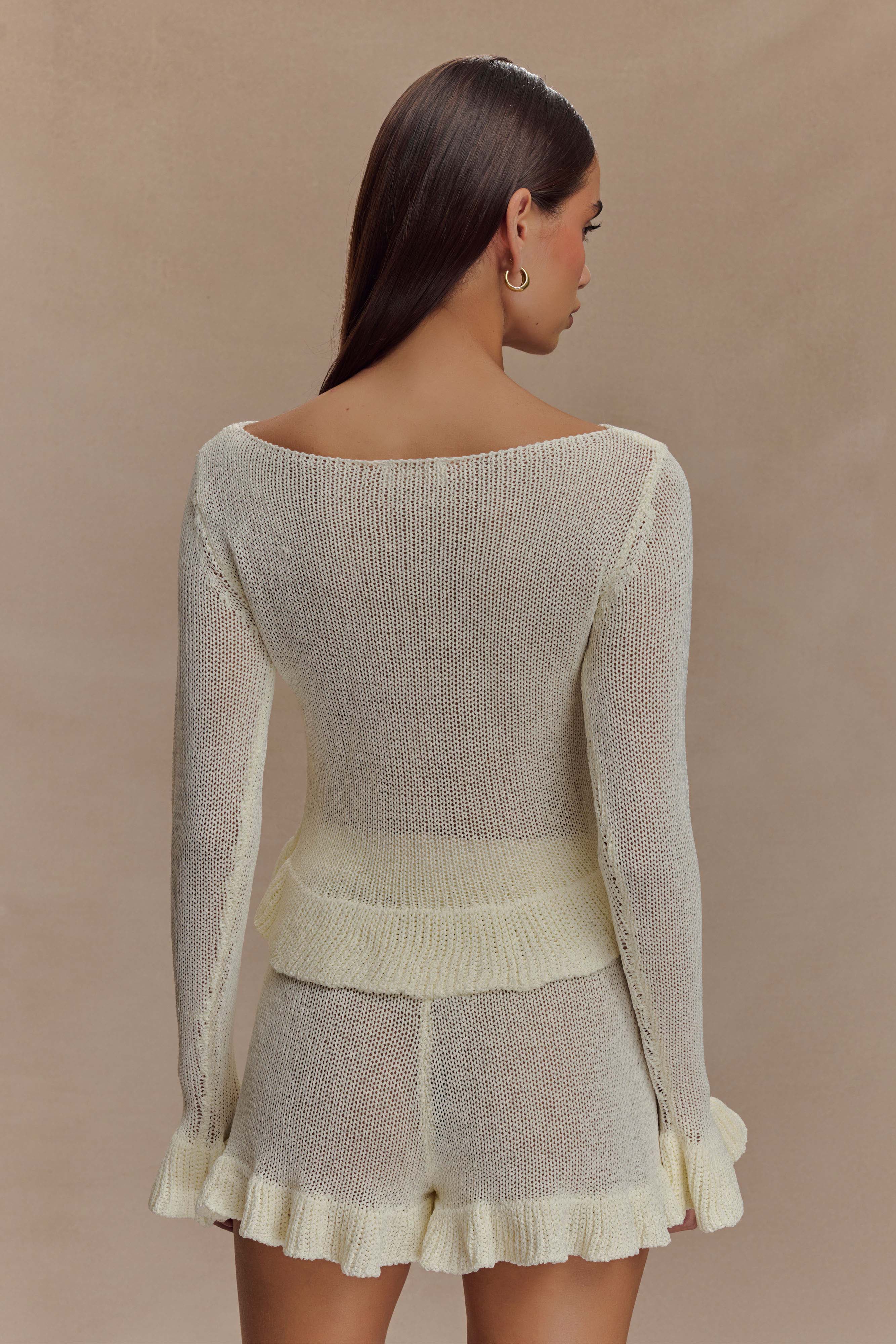Eleanor Frill Knit Cardigan