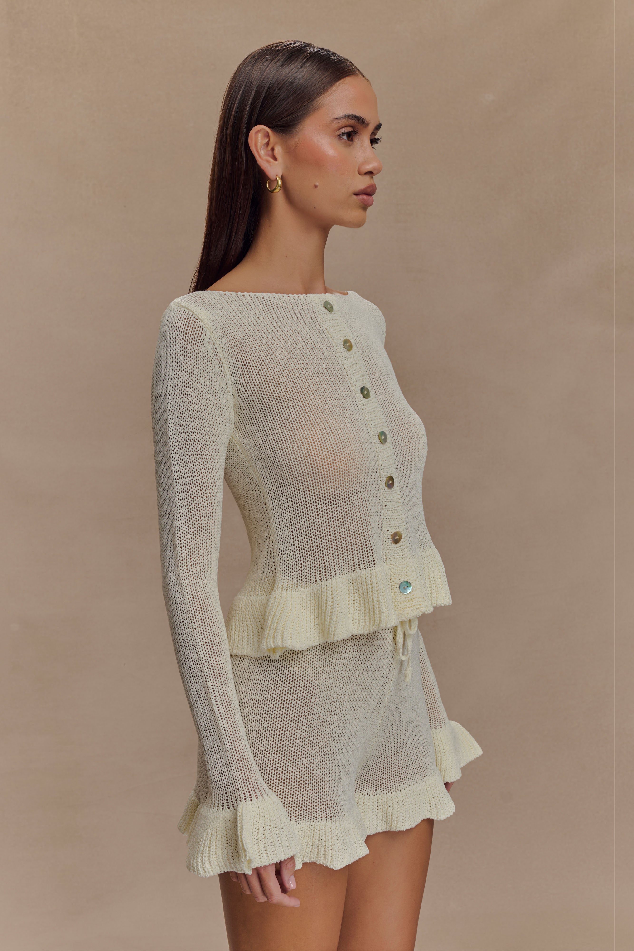 Eleanor Frill Knit Cardigan