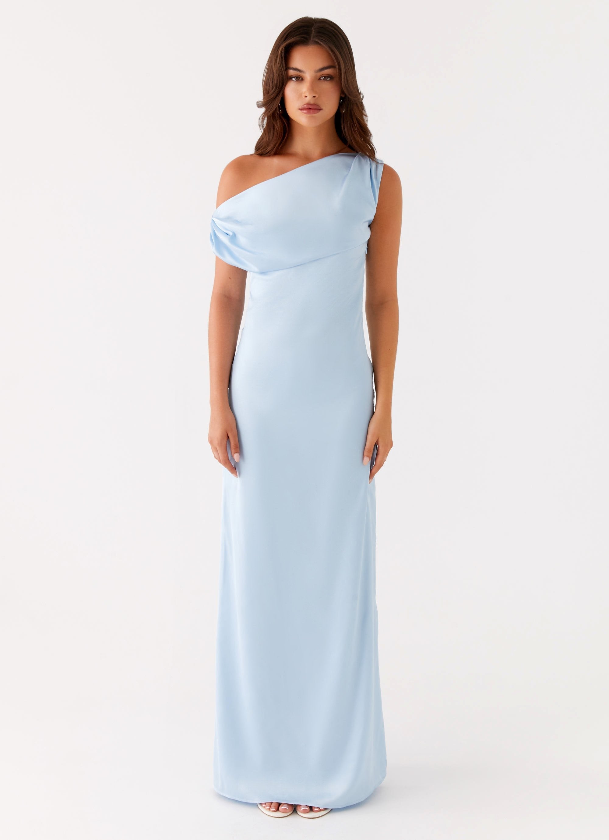 HeartGlass Blue Satin Dress