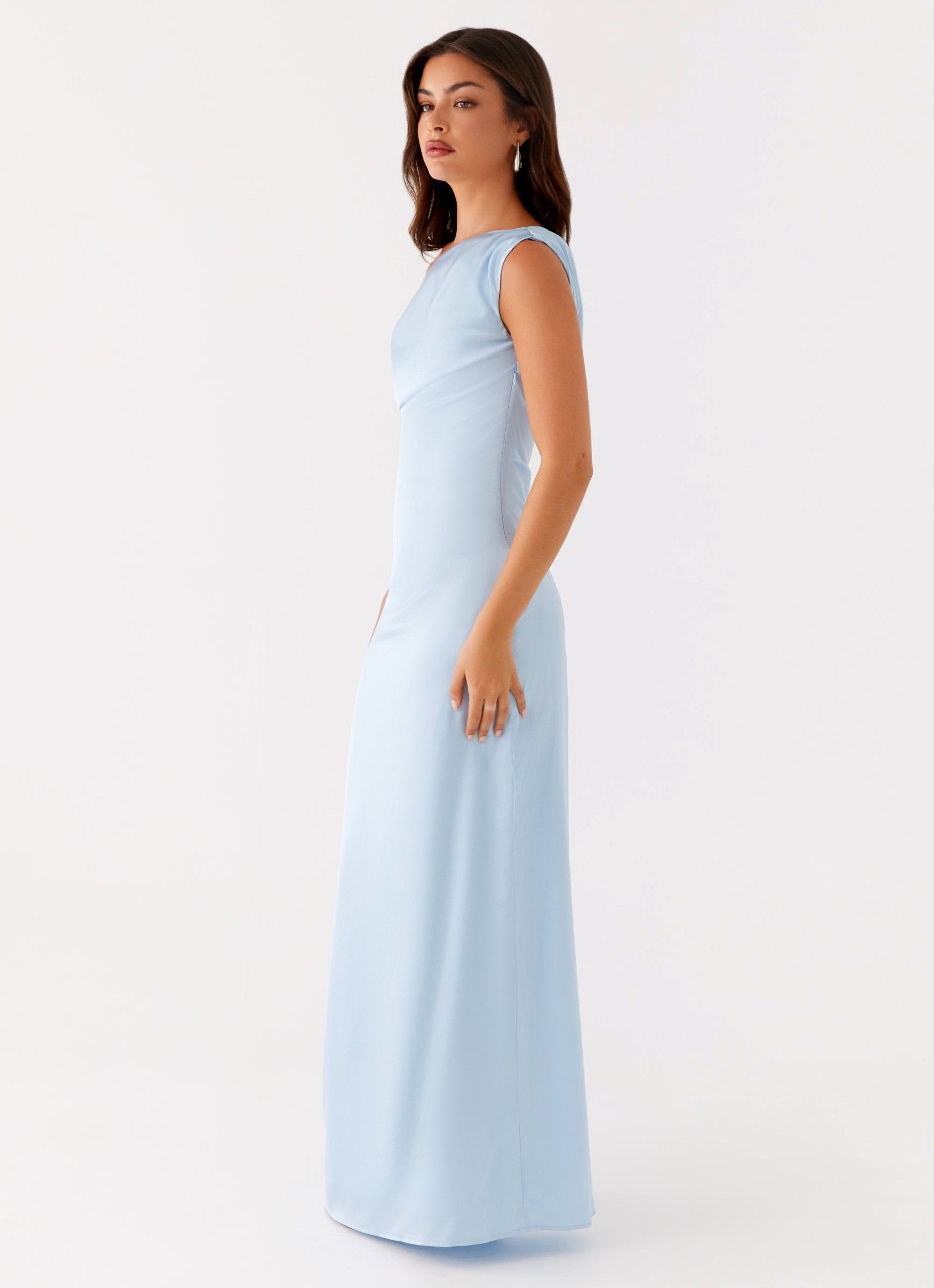 HeartGlass Blue Satin Dress