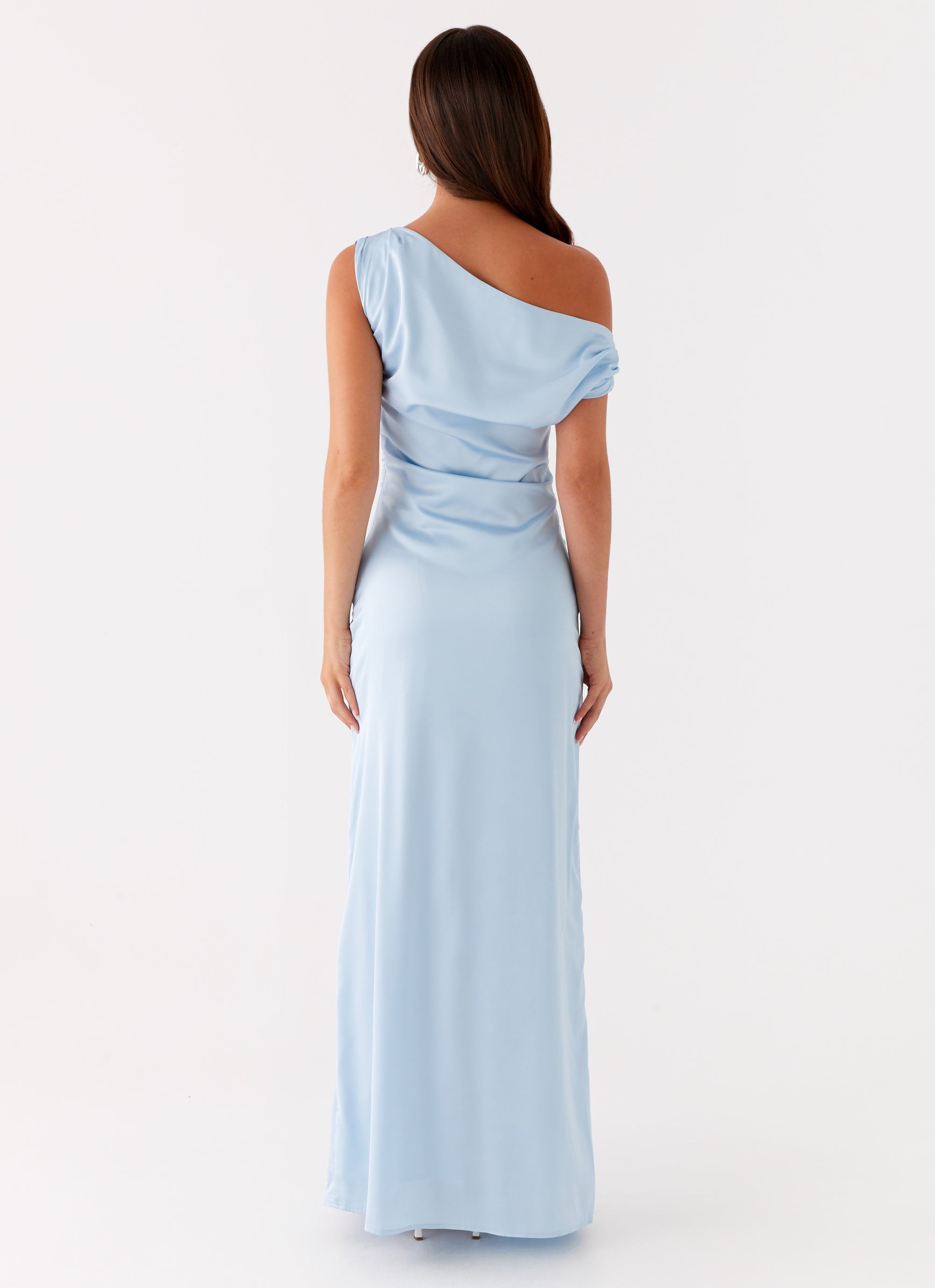 HeartGlass Blue Satin Dress