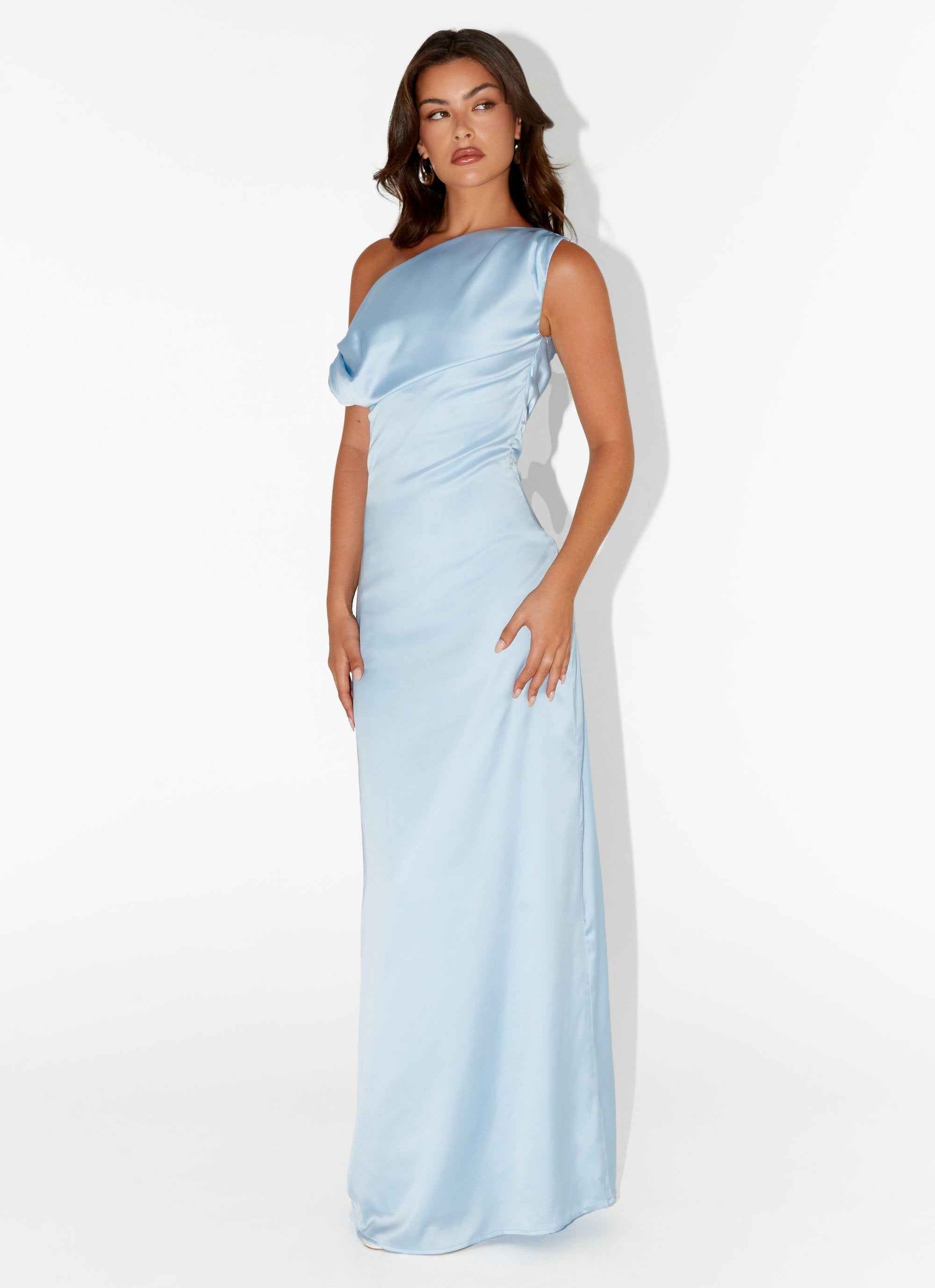 HeartGlass Blue Satin Dress
