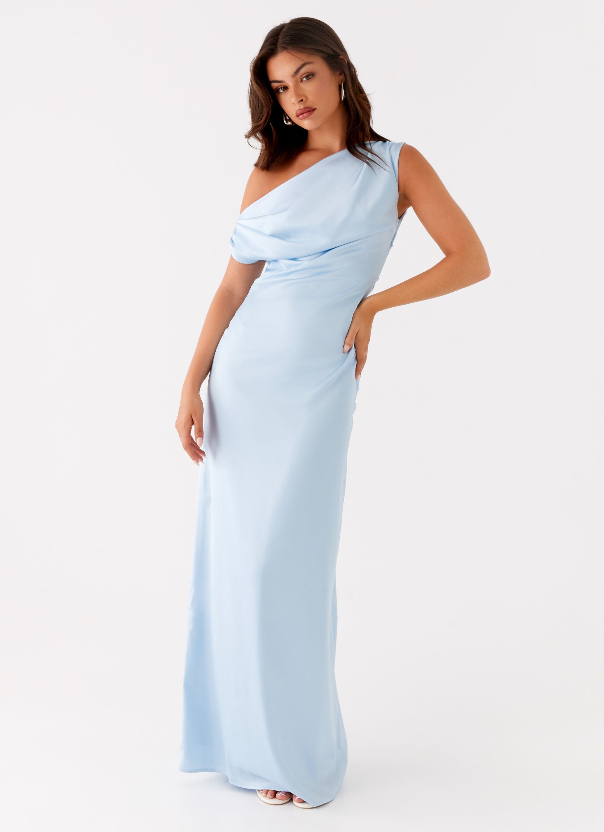 HeartGlass Blue Satin Dress