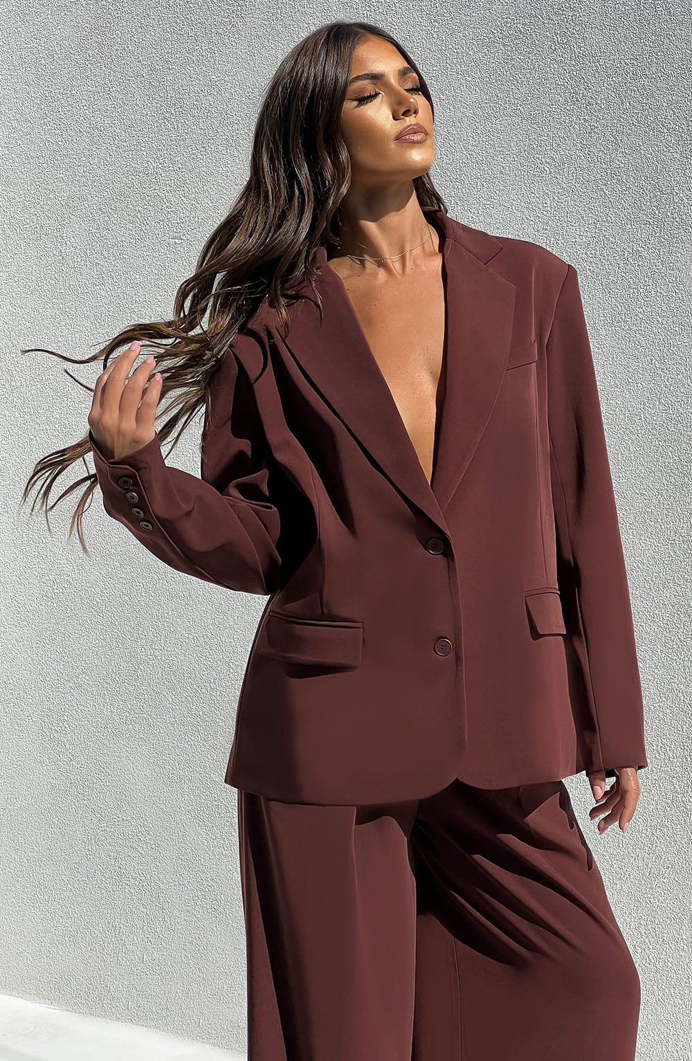 Oversized Jacket Brown