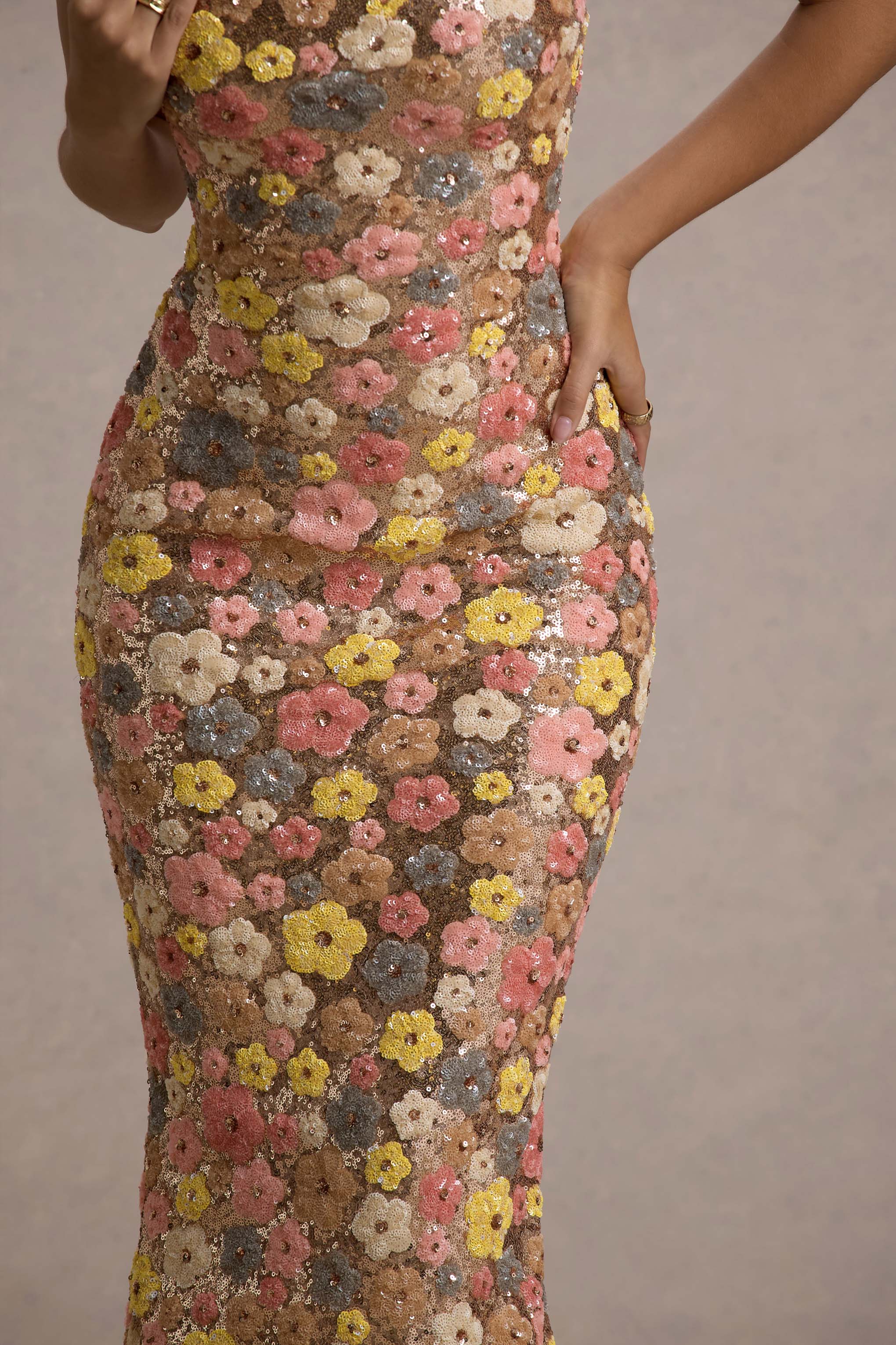 Pastel Sequin Maxi