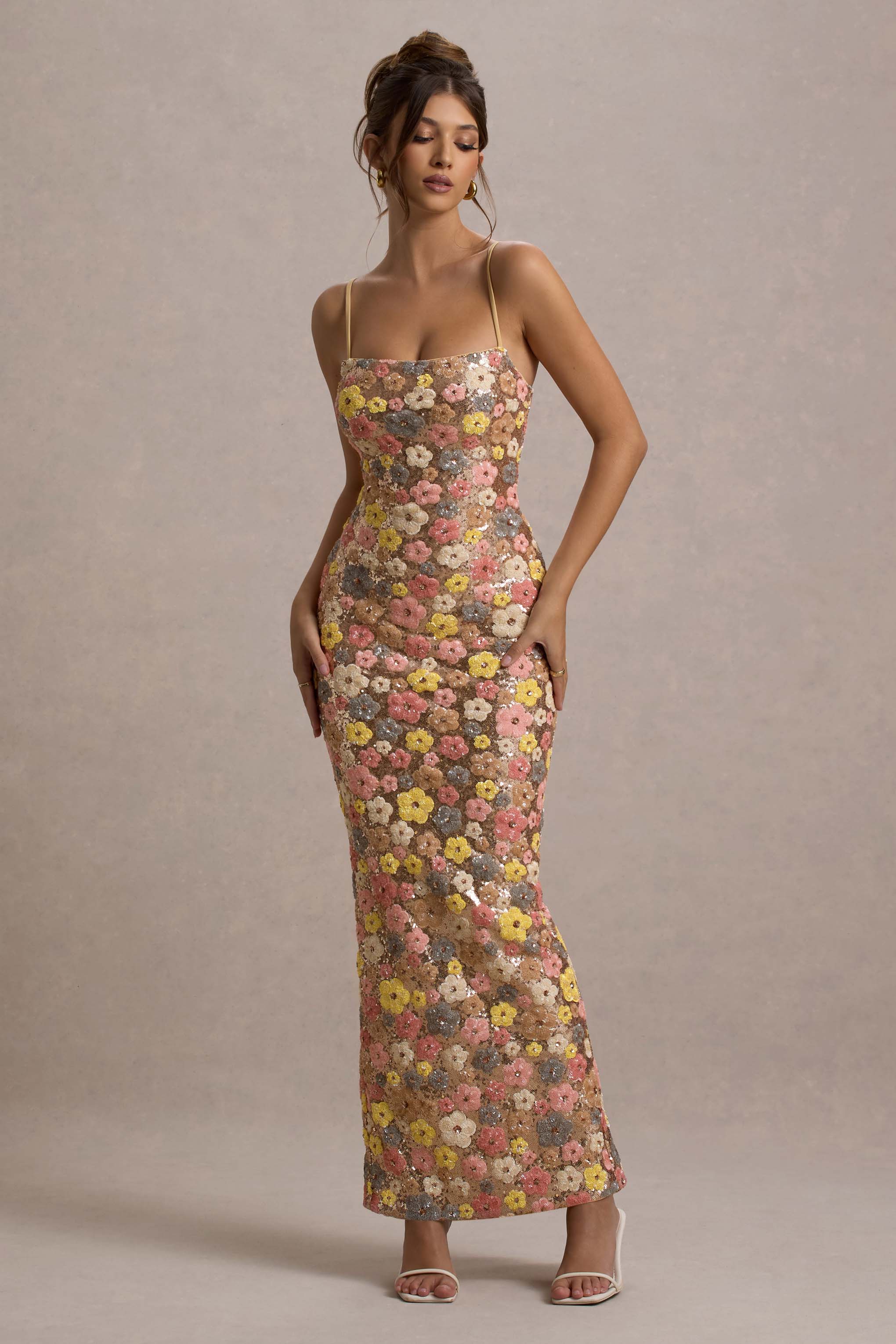 Pastel Sequin Maxi
