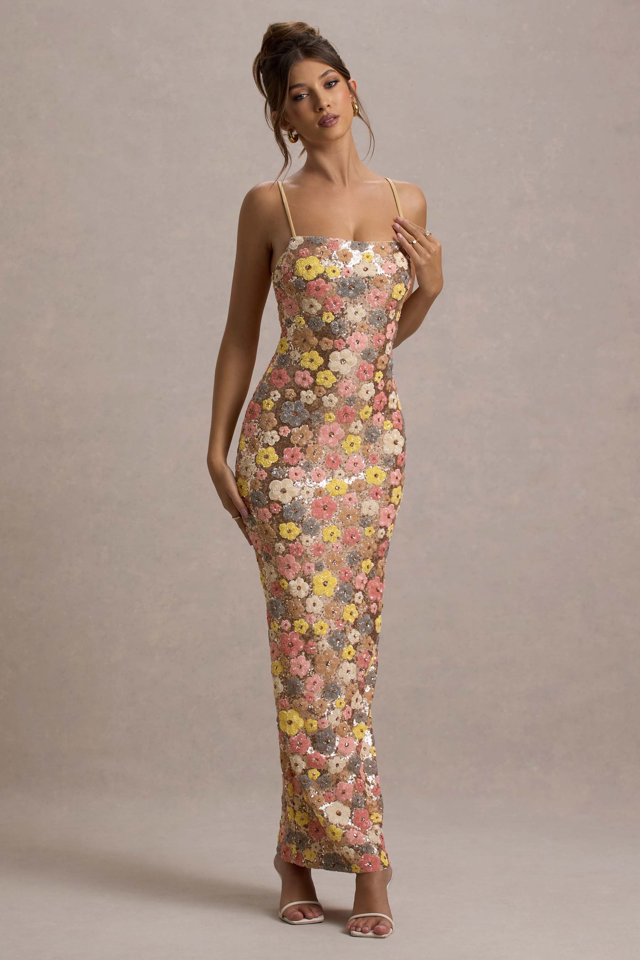 Pastel Sequin Maxi